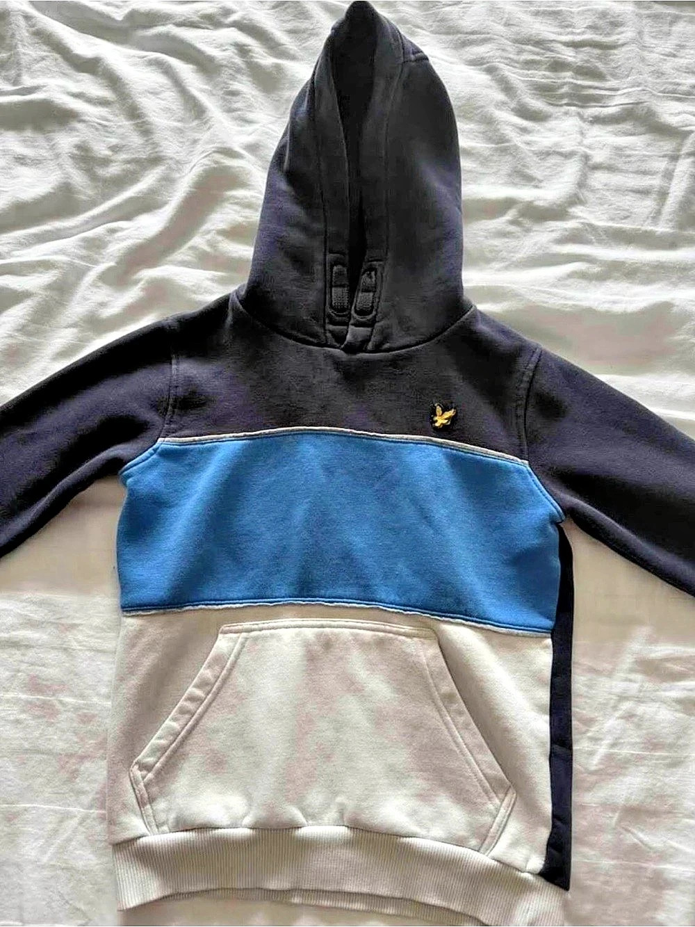 Lyle & Scott Junior Colorblock Pullover Hoodie Boys 7-8 Years